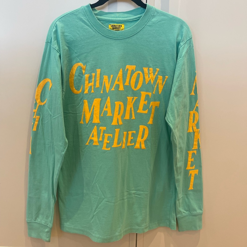 Chinatown Market Teal Long Sleeve Tee